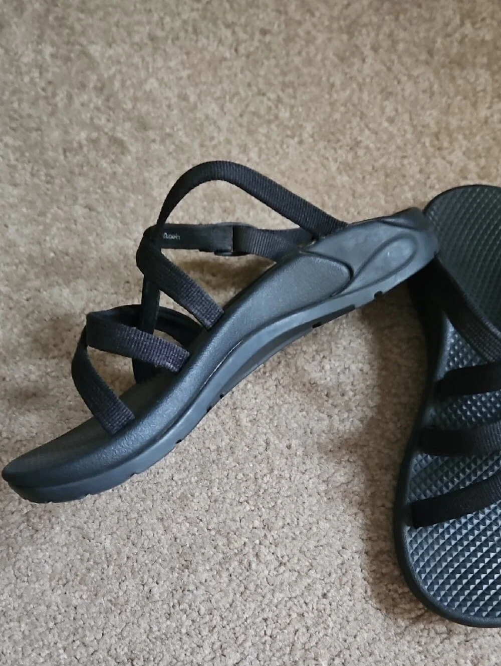 Chaco Black Strappy Sandals